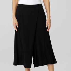 Eileen Fisher Wrap Front Cropper Jersey Pants